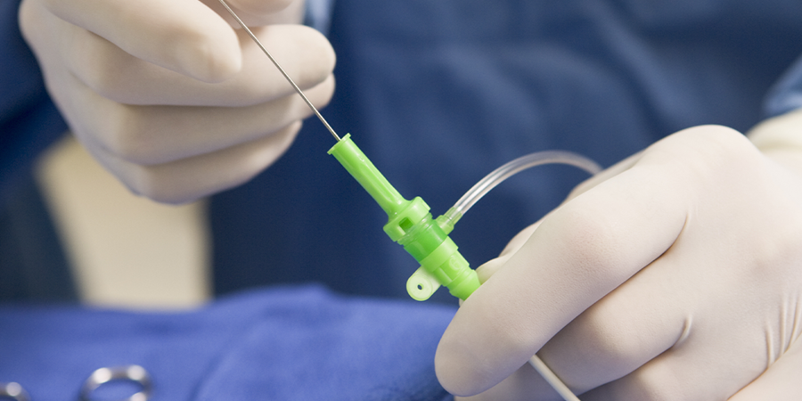 A cardiovascular procedure performed with plastic components by SPG