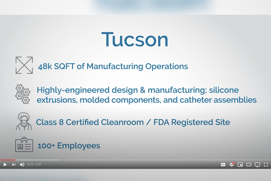 Watch this virtual tour of Spectrum Plastics Group's Tucson facility