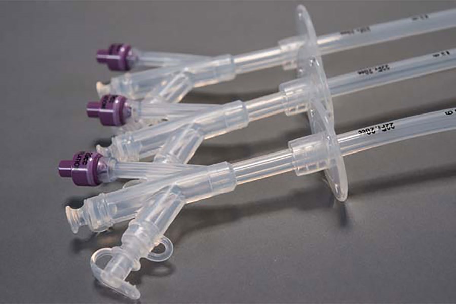 Silicone catheter assemblies by SPG