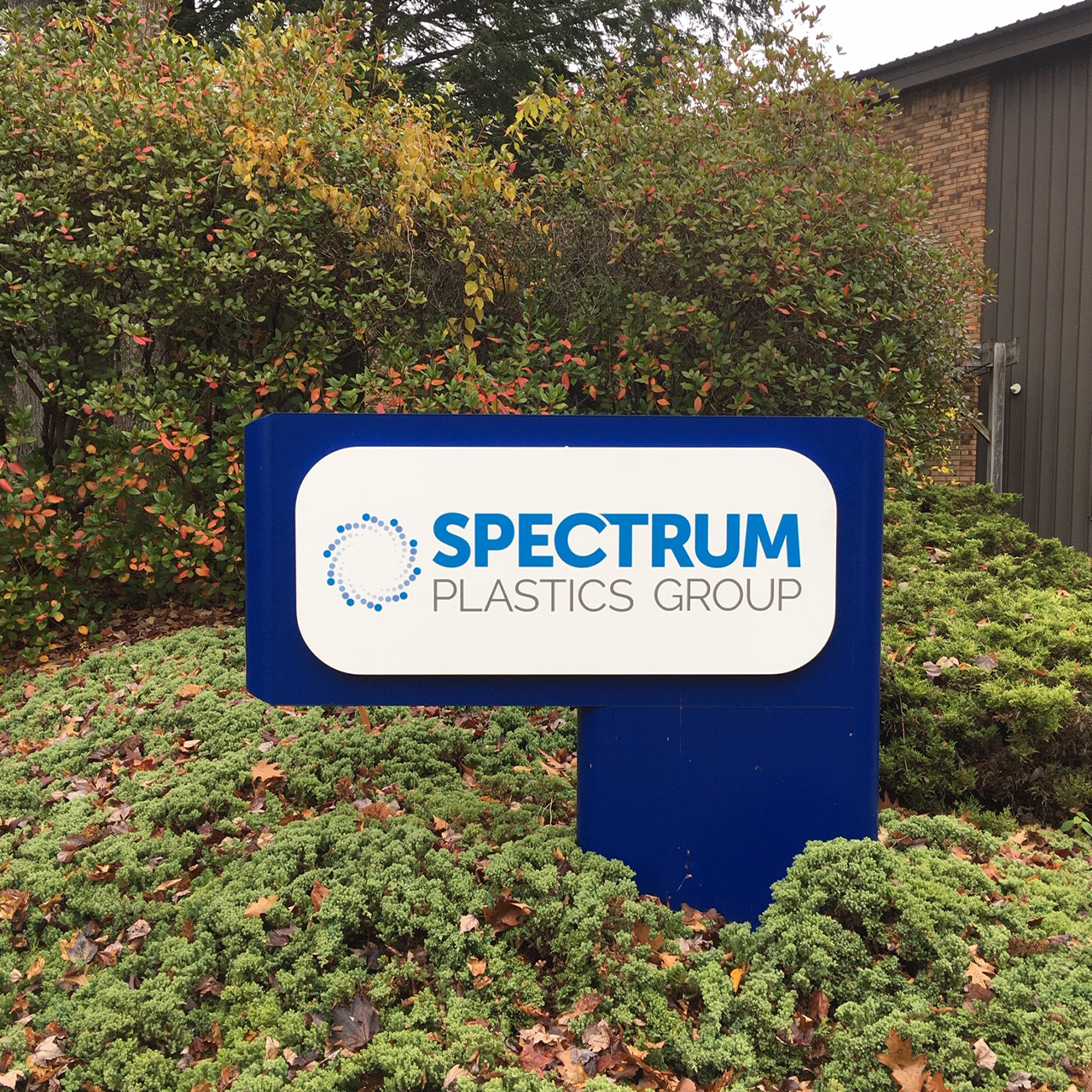 An exterior view of Spectrum Plastics Group's Pittsfield location, MA