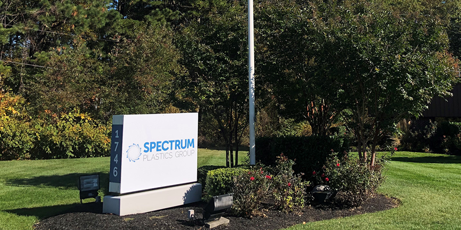 A view of Spectrum Plastics Group's Jersey-Shore location