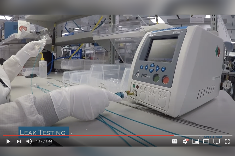 Spectrum Plastic Group's catheter manufacturing process