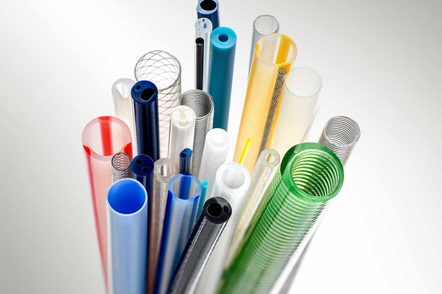 A variety of extrusions in different colors and sizes